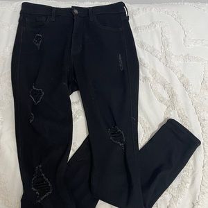 Black Hollister distressed jeans 5 Short